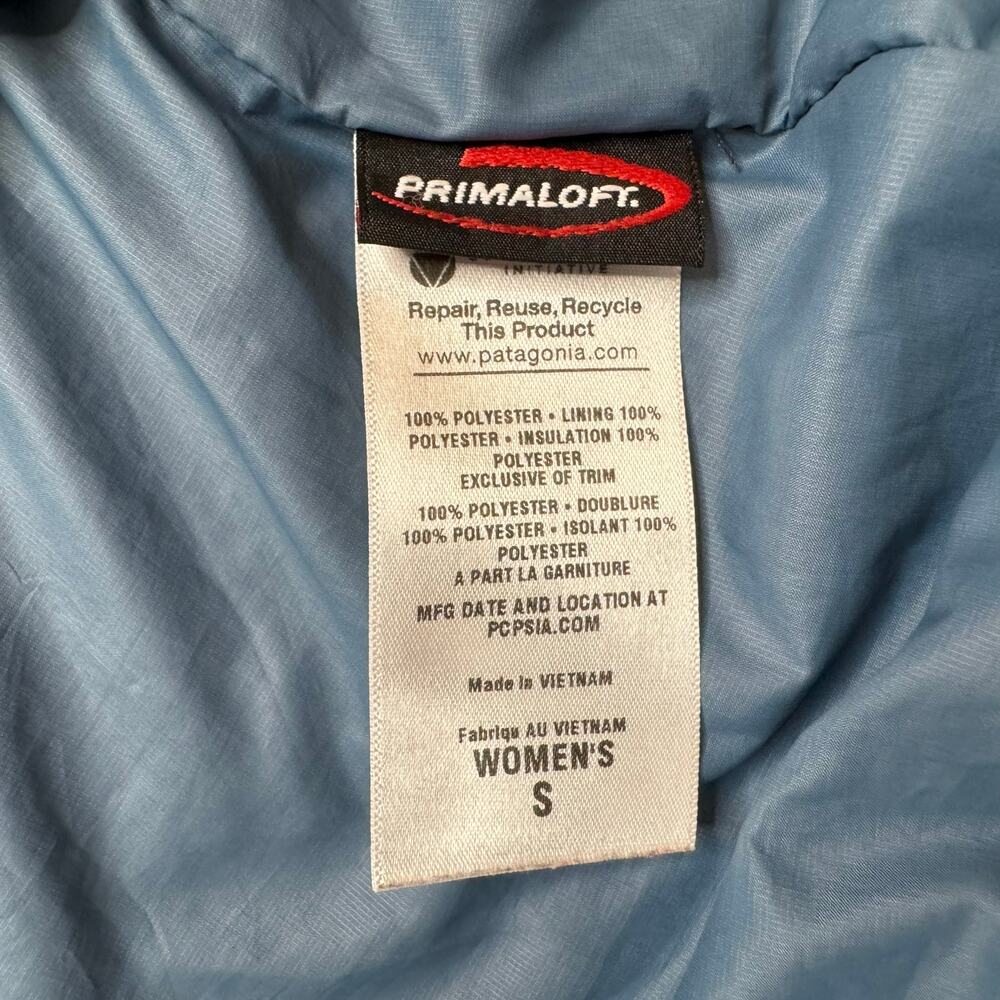 PATAGONIA Womens Nano Puff Pullover Quilted Jacket Water Blue Size Small #84025 - Picture 7 of 11